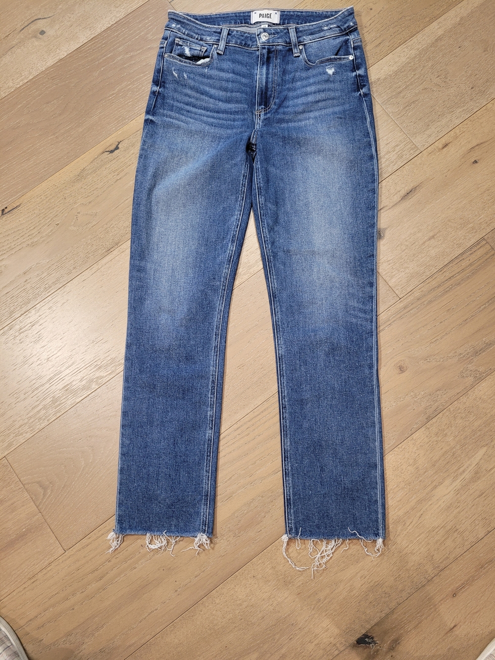 PAIGE Jeans Women's sz 28 Hoxton Slim Mid Rise Ankle Denim Jean - Picture 2 of 14